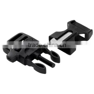 Outdoors Fire Starter Side Release Whistle Survival Buckle Flint Starter Black thumbnail-1