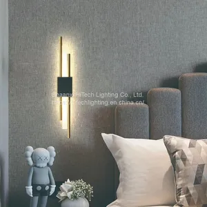 Modern Minimalist Copper Wall Lamp Living Room Bedroom Corridor Aisle Porch Creative Light Luxury Nordic TV Background Wandlamp thumbnail-3