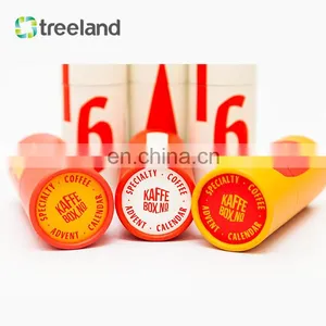 Bio Friendly Coffee Beans Packaging Customized Telescopic Paper Tube Food Grade Cylinder Tube Packaging thumbnail-4