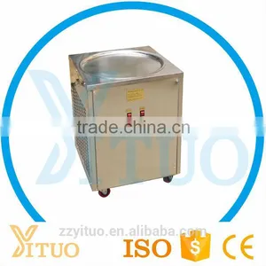 Hot Sale Thailand Single Pan Fried Ice Cream Rolled Making Machine With Secop or Panasonic Compressor Ice Cream Making Machine thumbnail-4
