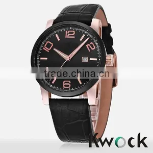 Geneva Clocks Unisex Leather Band Quartz Vogue WristWatch Alloy Women Men Watch Luxury Brand Hot Promotions thumbnail-4