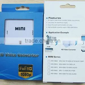 1080P Mini VGA 2 HDMI Converter 1080P Converter Adapter Audio Video Digital Converter for PC HDTV thumbnail-1