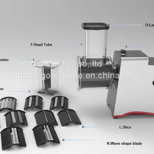 Cross-border Multi-function Electric Vegetable Cutter Salad Machine Five Function Roller Vegetable Cutter （Wechat:13510231336） thumbnail-2