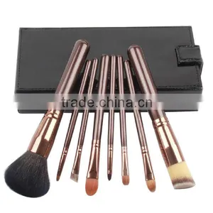8pcs Purple Personalized Make up Brush Set With Makeup Mirror Box,private Label Vegan Cosmetics thumbnail-2