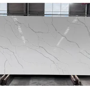 Code：1388，Calacatta Artificial Stone Quartz Slab Kitchen Countertops thumbnail-1