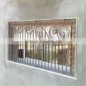 GYD-15WG040 Decorative Sample Design Iron Window Bar GOOD PRICE thumbnail-1