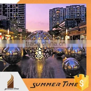 Lighting Hollow Ball Sculpture for Park Decoration thumbnail-1