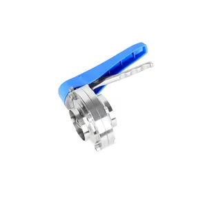 Standard Dairy Stainless Steel Sanitary Butterfly Valve thumbnail-5