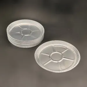 Disposable 9.9 Inch Aluminum Foil Pizza Pan 950ml Round Baking Tray for Oven or Takeout thumbnail-3