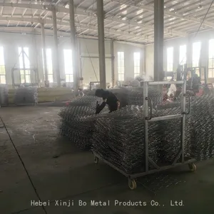 Galvanized Gabion Box Retaining Wall for Canal Lining Hill Slope Support Roadbed 6x8cm 8x10cm Mesh thumbnail-4