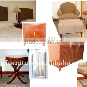 Upholster 4 Stars Hotel Twin Bedroom Furniture PFG305 thumbnail-1