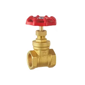 3/4in 1/2in PN16 Threaded Connection Brass Water Gate Valve Price thumbnail-3