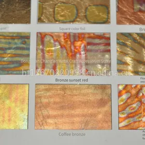 Colorful Foil Stickers for Furniture Handicrafts, Gold Leafing Decoration. There Are Various Patterns to Choose From. Widely Used for Decoration in Hotels, Offices, and Meeting Rooms. thumbnail-1
