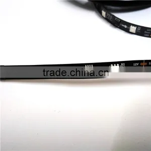 12V WS2811 30leds/m 5050SMD Digital RGB Dream Color Pixel LED Strip 10mm Black/White PCB 30led/m WS2811 Led Strip 10 IC thumbnail-3