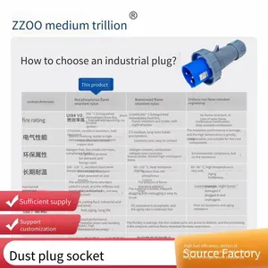 Industrial Sockets, Industrial Plugs, Outdoor, 125a High Current, 63a, ul Certified, ce Certified, Zhongzhao Electrical Appliances thumbnail-2