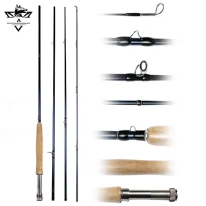 Custom Design High Quality 9'0'' Pure Carbon Fly Fishing Rod 40T Travelling Portable Japan Fly Fishing Rod thumbnail-2