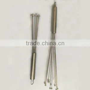 Amazon Hot New Model 12inch Manual Stainless Steel Ball Egg Whisk Kitchen Whisk Tools Egg Beater thumbnail-2