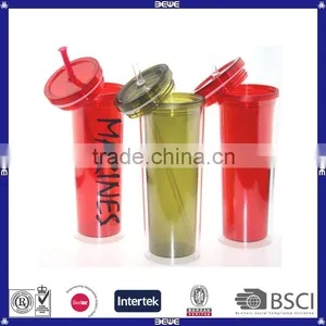 Hot Sell Customized Double Wall 16oz Cheap Price Tumbler Cups With Straw thumbnail-6