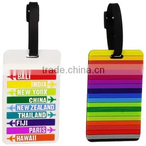High Quality Soft Silicone Luggage Tag thumbnail-1