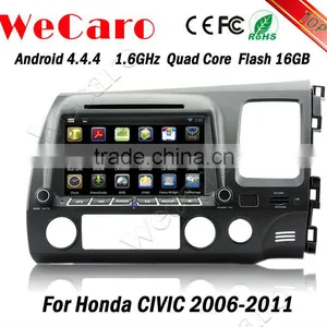 Wecaro Android 4.4.4 Car Gps Navigation China Factory 8" for Honda Civic Car Dvd Player Mirror Link Right Hand Drive 200 thumbnail-3