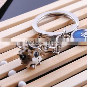 Epoxy Keychain Wholesale Metal Blowfish Key Chain thumbnail-3