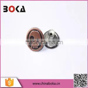2015 Yiwu Wholesale New Style Cheaper Price Fashion Snap Button, Silver Metal Button for Jean on Factory Direct Selling thumbnail-1