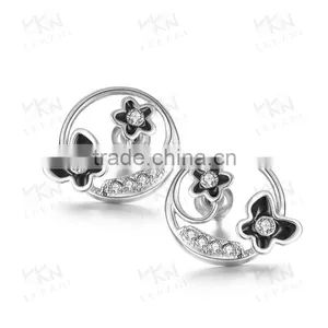 Factory 18K Gold Plated Flower Pattern Women Vintage Tribal Flower Earring thumbnail-5