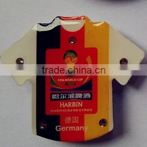 Customer Design T-shirt Shaped Epoxy Led Light Lapel Pins thumbnail-1
