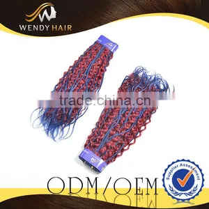 7A Big Stocks Wholesale Kinky Curl Malaysian Synthetic Hair thumbnail-3