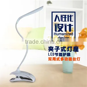 Rechargeable Flexible JK-853C Dimmable Led Desk Lamp 360 Degree in Door Foldable Color Changeable Clip Led Table Light thumbnail-1