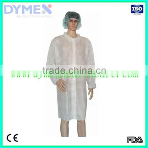 Dymex High Quality Disposable Lab Coats With Elastic Cuff thumbnail-1
