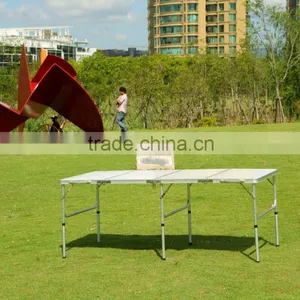 6ft Outdoor Aluminum Folding Table Picnic Table Beer Pong Table thumbnail-1