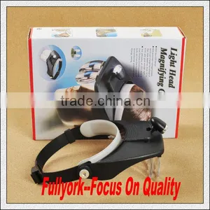 Light Head Magnifying Glass Hands Free Head Magnifier Lens With Adjustable Light thumbnail-1