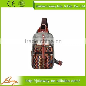 Durable Sporty Casual Thick Canvas Crossbody Sling Bag Cooler Single Backpack for Cycling thumbnail-1