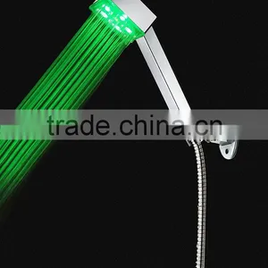 Green Light Shower Head Colorful Hand Shower Electric Faucet LED Shower Head thumbnail-1