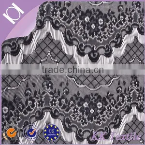 100% Nylon Eyelash Lace Fabric Flower Trim 56'' thumbnail-1