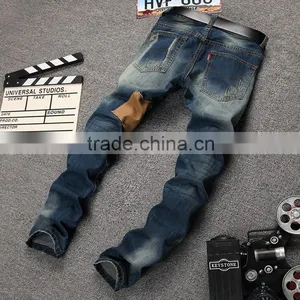 Patchwork Designer High Quality Patched Jeans Ripped Men Rock Men Jeans Hip Hop Jeans Denim Pants thumbnail-3
