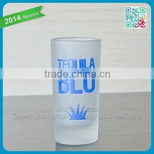 2015 Fashionable Design Hot OEM Thick Bottom Shot Glasses Frosted Discount Glass Shot Cup Wholesale thumbnail-1
