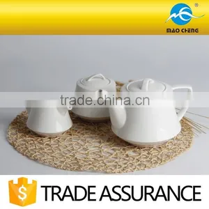 White Durable Fine China Porcelain Tea Pot thumbnail-2