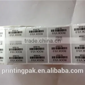Custom Silver Aluminum Barcode Round Packaging Label Stickers thumbnail-3