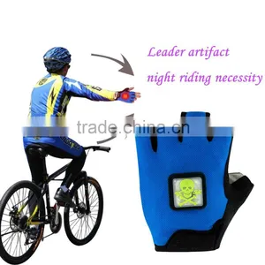 Half Finger Security LED Light Turn Signal Bicycle Sports Gloves Cycling Half Finger Gloves Outdoor Sport Gloves Manufacturer thumbnail-6