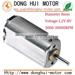 High Quality Diameter 8mm Precious Metal-brush Motors, Diameter 8mm Micro Motor thumbnail-4