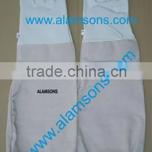 High Quality Leather Beekeeping Gloves / Gloves for Beekeepers With Mesh for Ventilation thumbnail-1