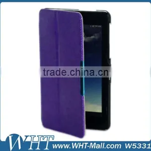 Factory Price Top Quality Crazy Horse Skin Leather Flip Case Cover for ASUS ME 173X thumbnail-1