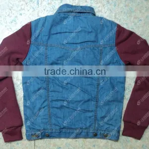 Denim Jacket With Fleece Fabric Sleeves and Inside 100% Original DuPont Kevlar thumbnail-2