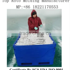 Transport Can for Ice Fish Rolling Fish Bins Fish Tank Large Plastic Tub thumbnail-3