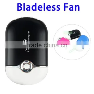 OEM Factory Price Summer Must-have Portable Bladeless Fan, Rechargeable Mini USB Air Conditioning Fan thumbnail-1