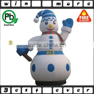 Wave Hand Inflatable Snowman Oxford Material Advertising Inflatables Character Snowman thumbnail-1