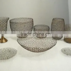 Decorative Iron Bowl Wire Bowl, Metal Bowl thumbnail-1