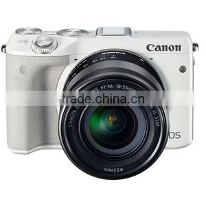 Canon EOS M3 With EF-M 18-55mm Camera Kit - White International Version DGS Dropship thumbnail-1